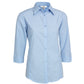 BIZ COLLECTION Womens Micro Check 3/4 Sleeve Shirt LB8200