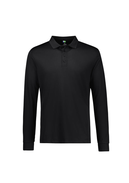 BIZ COLLECTION Mens Action Long Sleeve Polo P206ML