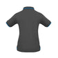 BIZ COLLECTION Womens Jet Short Sleeve Polo P226LS