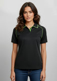 BIZ COLLECTION Womens Fusion Short Sleeve Polo P29022