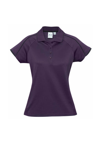 BIZ COLLECTION Womens Blade Short Sleeve Polo P303LS