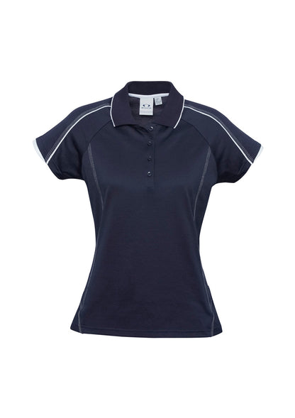 BIZ COLLECTION Womens Blade Short Sleeve Polo P303LS
