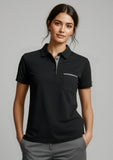 BIZ COLLECTION Womens Edge Short Sleeve Polo P305LS