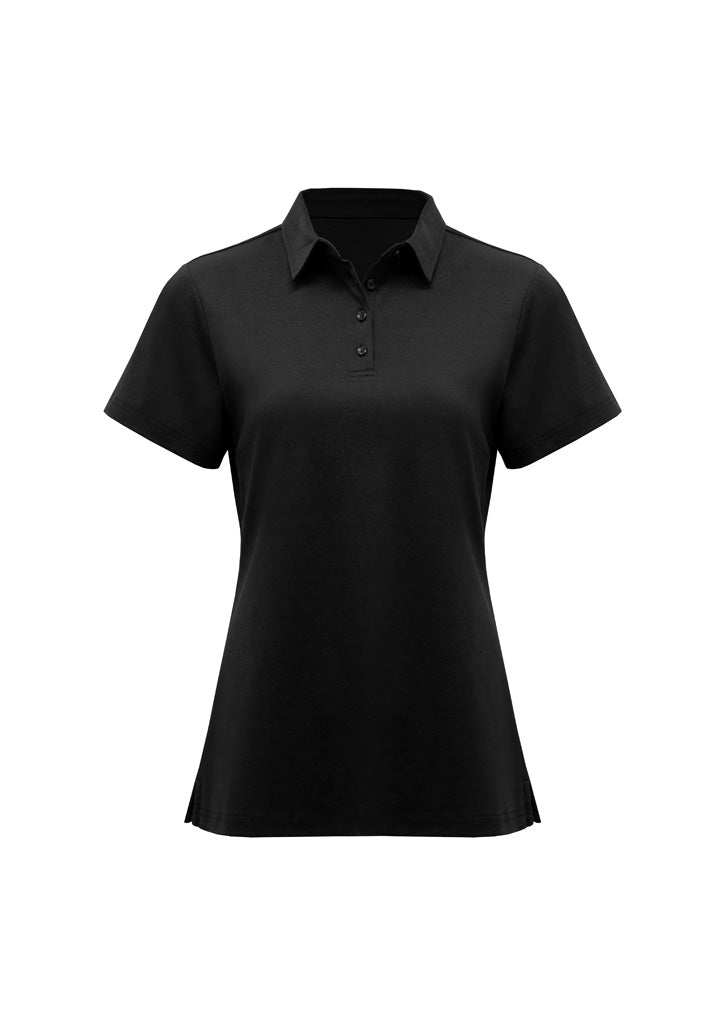 BIZ COLLECTION Womens Lotus Short Sleeve Polo P515LS