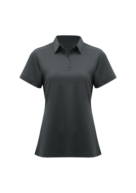 BIZ COLLECTION Womens Lotus Short Sleeve Polo P515LS