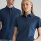 BIZ COLLECTION Womens Lotus Short Sleeve Polo P515LS