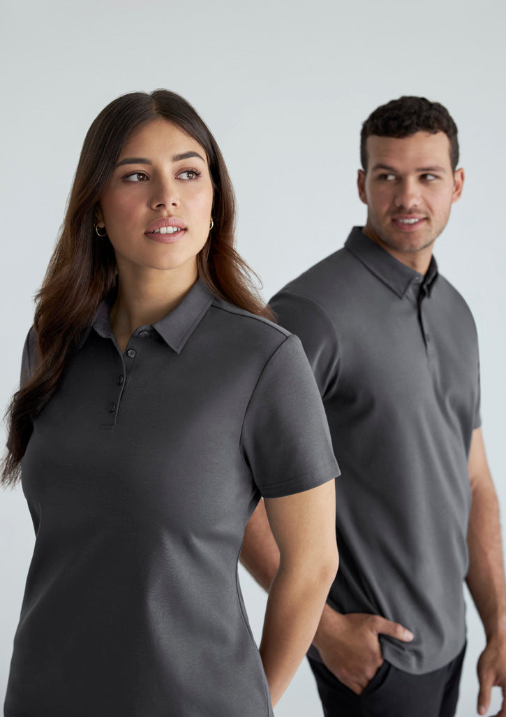 BIZ COLLECTION Mens Lotus Short Sleeve Polo P515MS