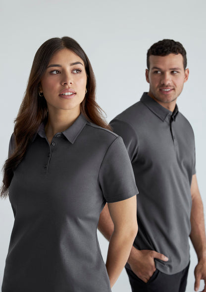 BIZ COLLECTION Mens Lotus Short Sleeve Polo P515MS