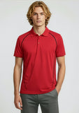 BIZ COLLECTION Mens Cyber Short Sleeve Polo P604MS