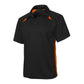 BIZ COLLECTION Mens Splice Short Sleeve Polo P7700