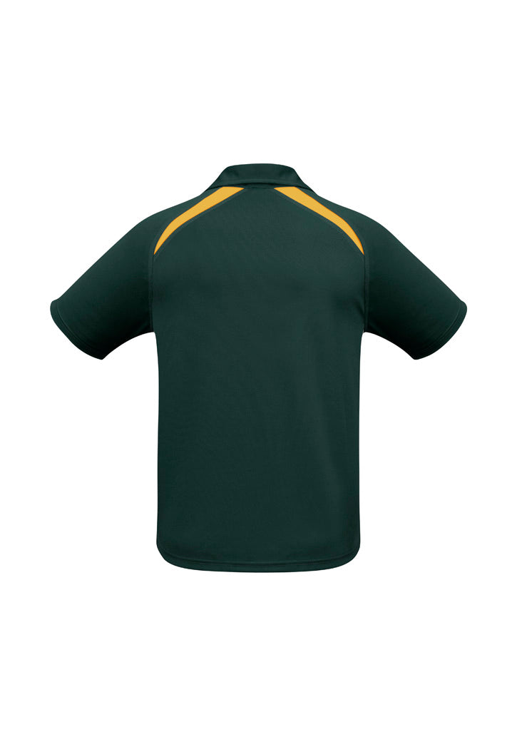 BIZ COLLECTION Mens Splice Short Sleeve Polo P7700