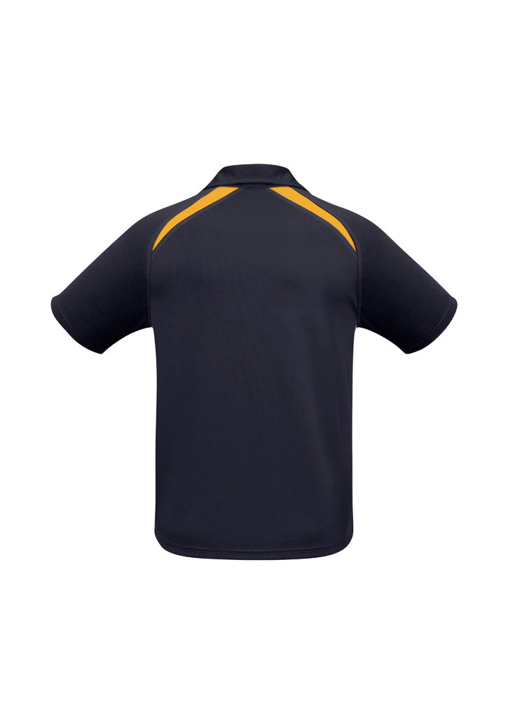 BIZ COLLECTION Mens Splice Short Sleeve Polo P7700