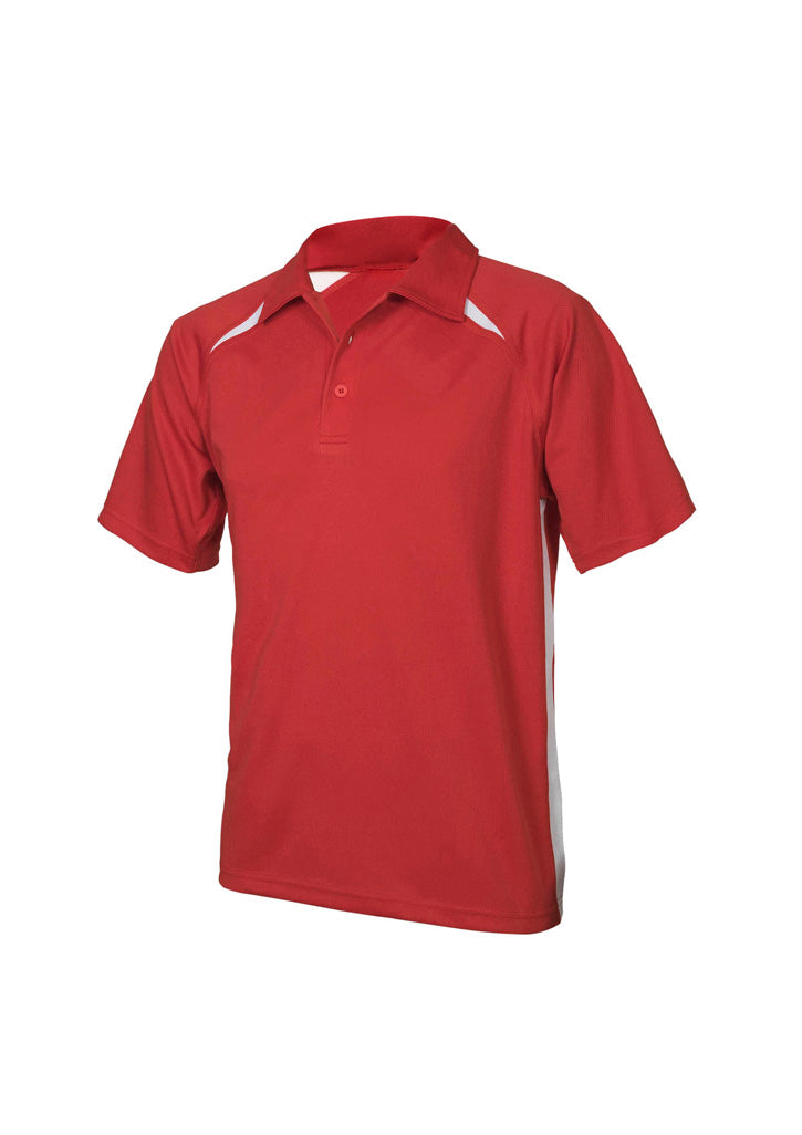 BIZ COLLECTION Mens Splice Short Sleeve Polo P7700