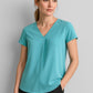 BIZ CORPORATES Womens Kayla V-Neck Pleat Blouse RB967LS