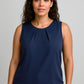 BIZ CORPORATES Womens Estelle Sleeveless Pleat Detail Blouse RB973LN