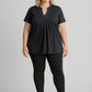 BIZ CORPORATES Womens Scuba Ponte High-rise Pull-on Corporate Legging RGP303L