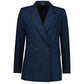 BIZ CORPORATES Womens Renew Double Breasted Longline Jacket RJ400L