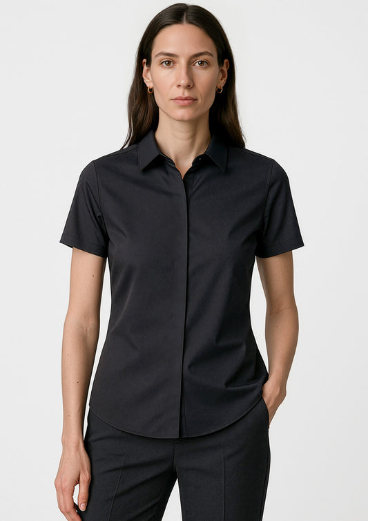 BIZ CORPORATES Womens Charlie Short Sleeve Shirt RS968LS