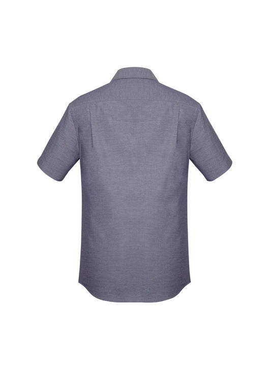 BIZ CORPORATES Mens Charlie Classic Fit Short Sleeve Shirt RS968MS Clearance