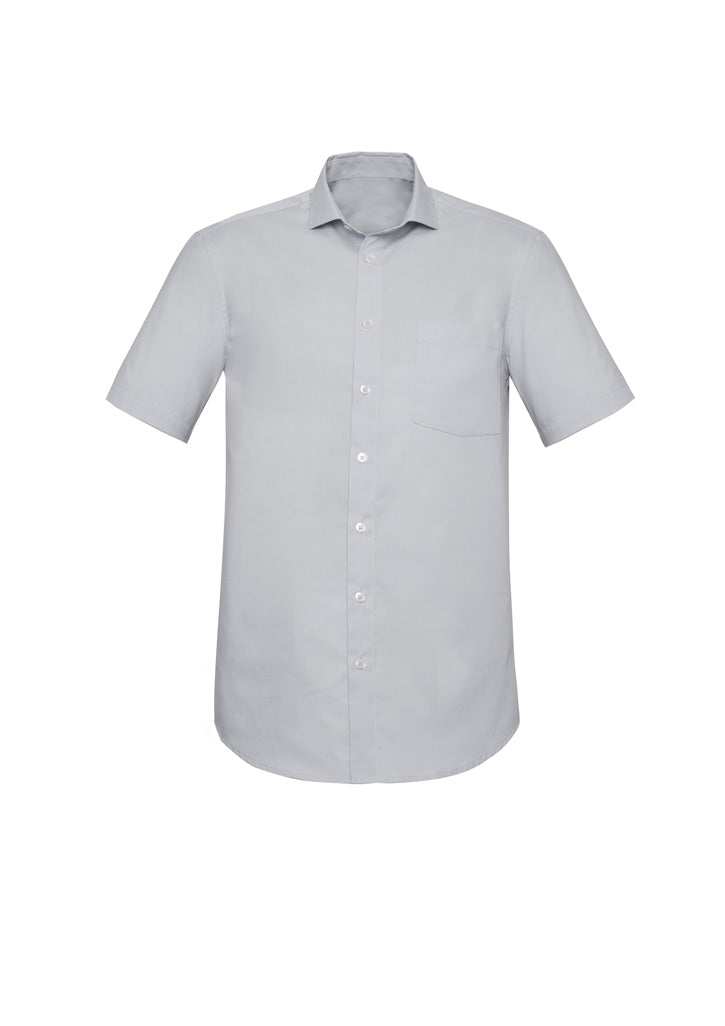 BIZ CORPORATES Mens Charlie Classic Fit Short Sleeve Shirt RS968MS Clearance