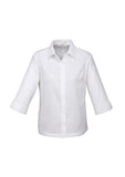 BIZ COLLECTION Womens Luxe 3/4 Sleeve Shirt S10221 Clearance