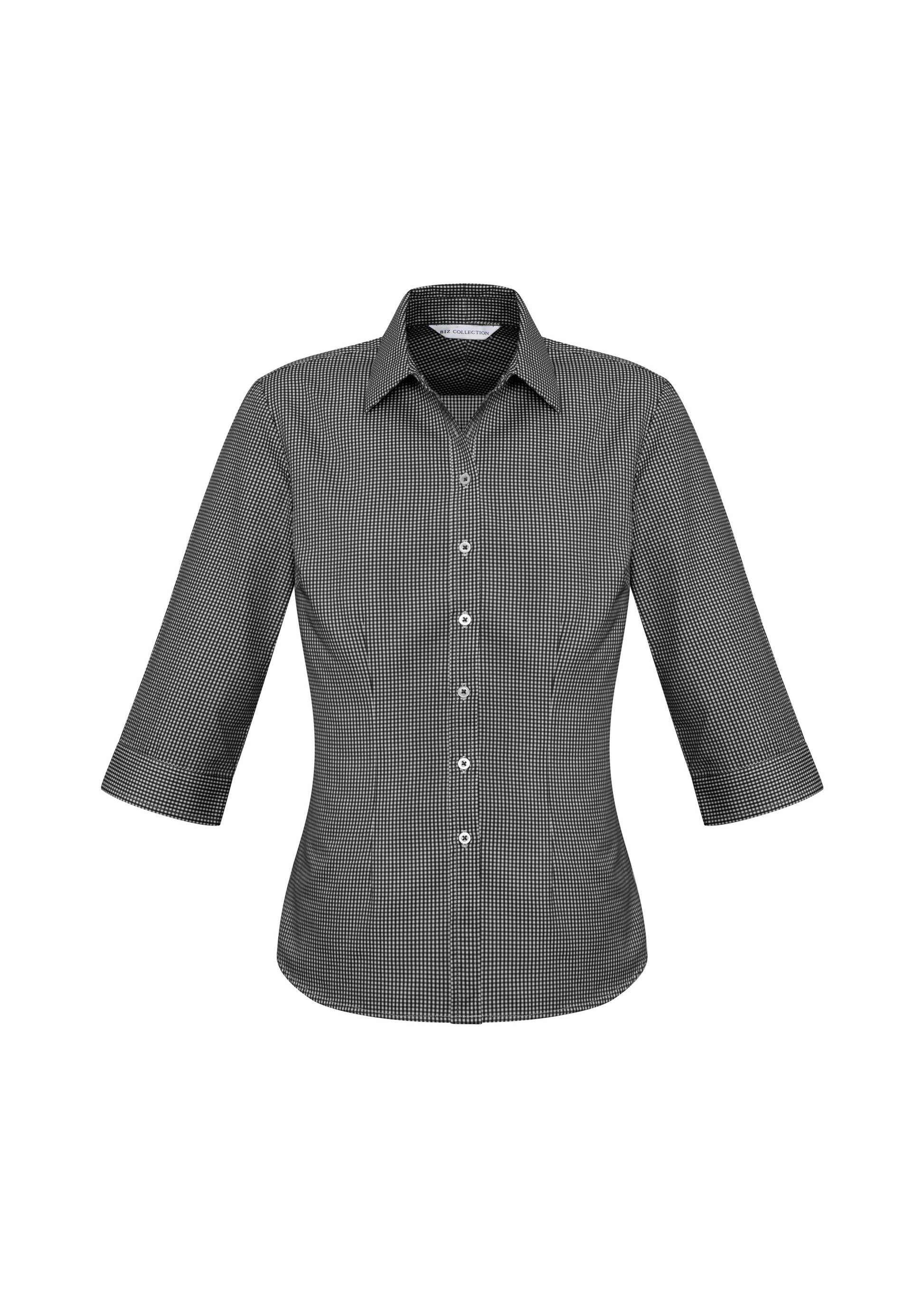 BIZ COLLECTION Womens Ellison 3/4 Sleeve Shirt S716LT