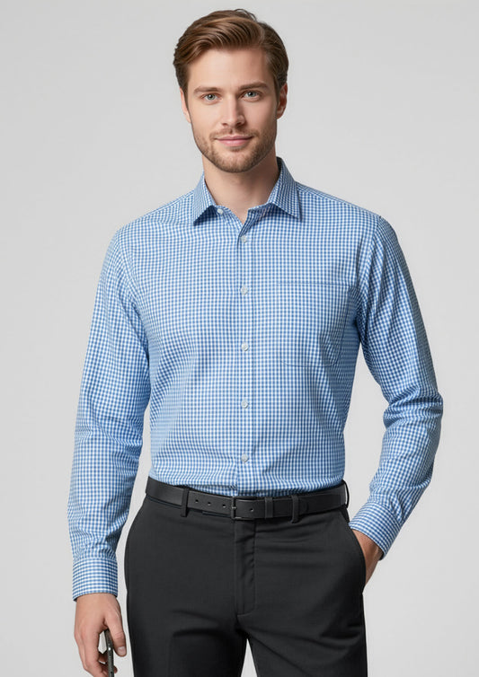 BIZ COLLECTION Mens Ellison Long Sleeve Shirt S716ML