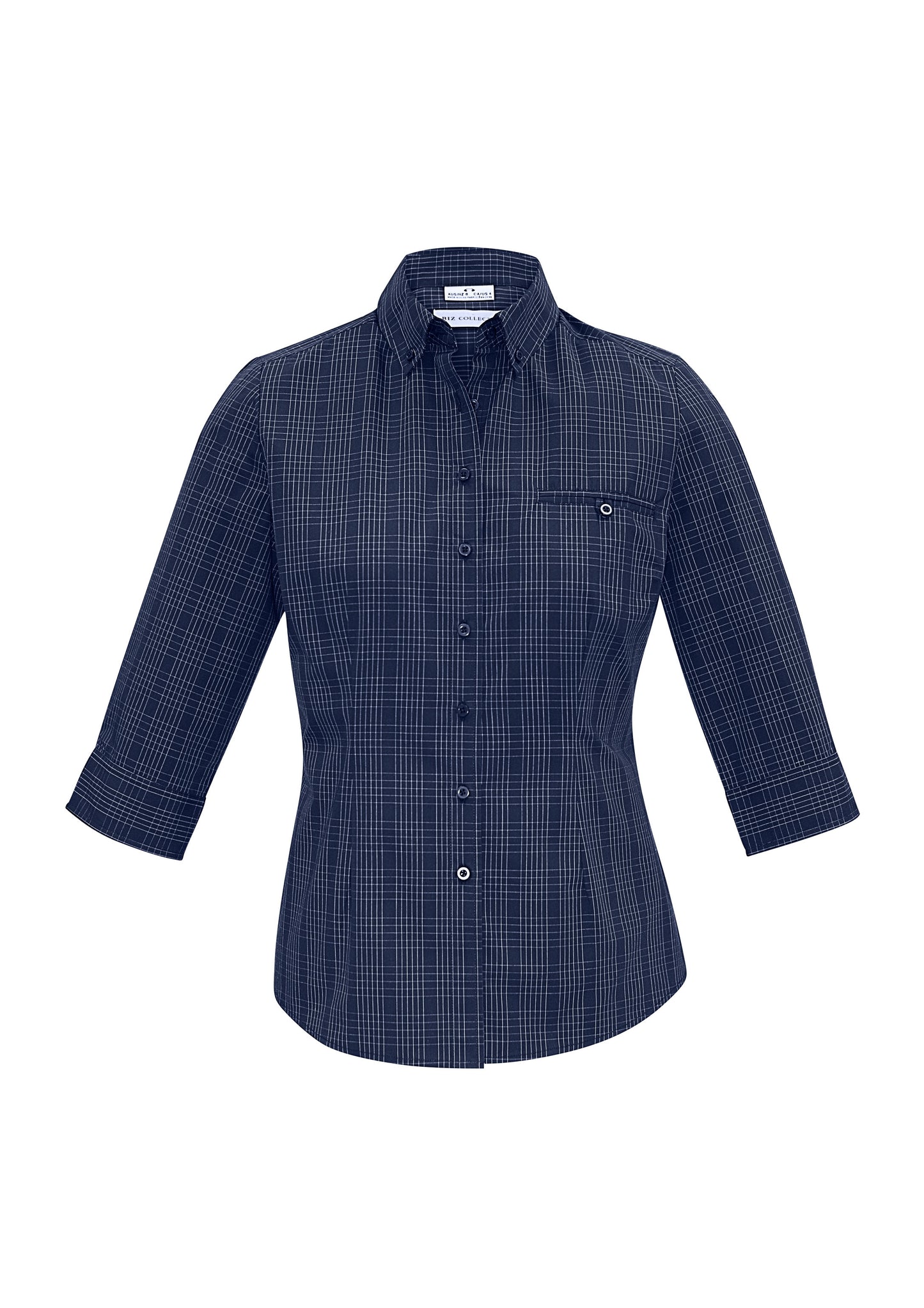BIZ COLLECTION Womens Harper 3/4 Sleeve Shirt S820LT