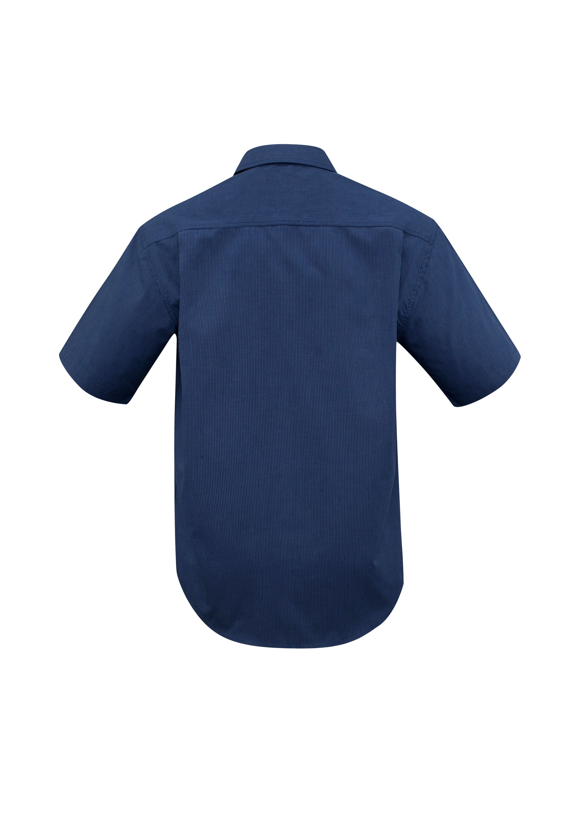 BIZ COLLECTION Mens Micro Check Short Sleeve Shirt SH817