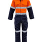 SYZMIK Mens Orange Flame Overall - Hoop Taped ZC525