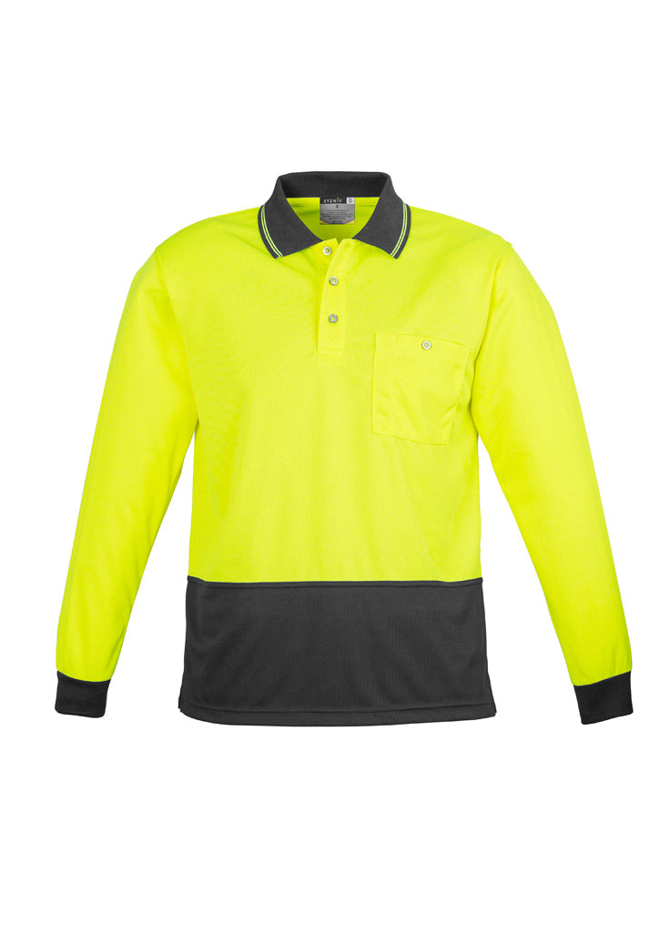 SYZMIK Unisex Hi Vis Basic Long Sleeve Polo ZH232