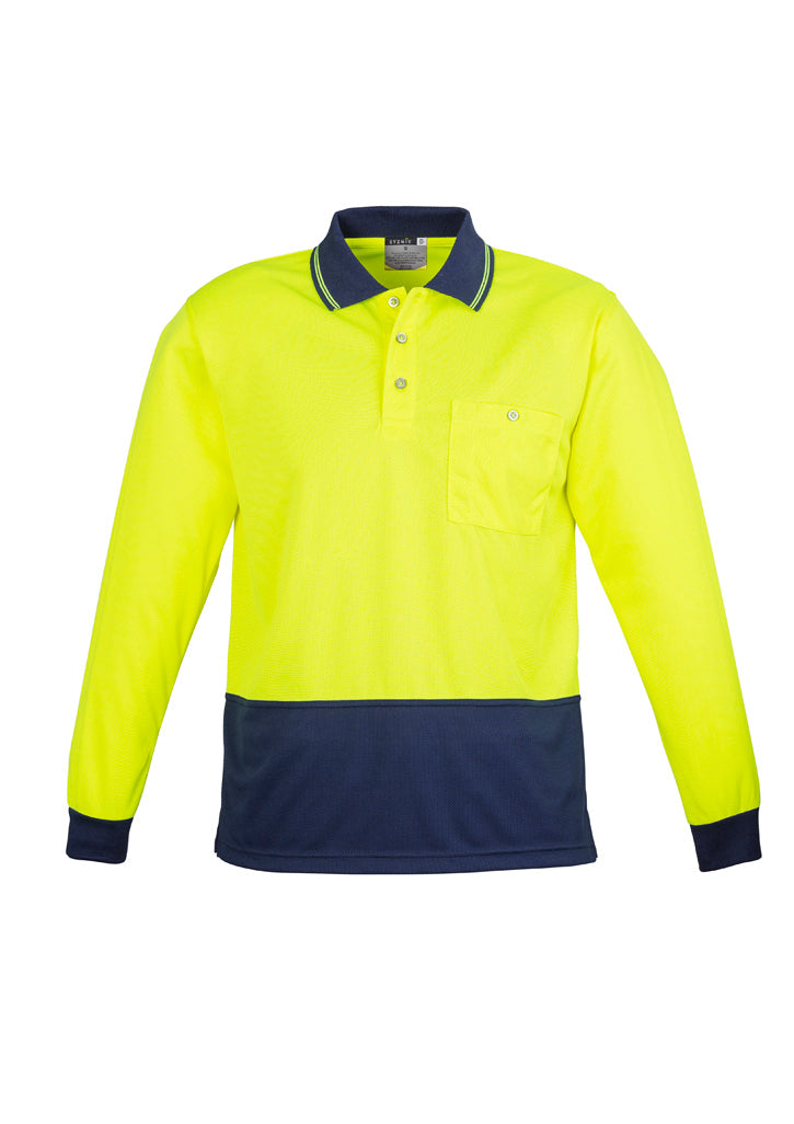 SYZMIK Unisex Hi Vis Basic Long Sleeve Polo ZH232