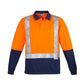 SYZMIK Mens Hi Vis Spliced Long Sleeve Polo - Shoulder Taped ZH234