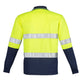 SYZMIK Mens Hi Vis Spliced Long Sleeve Polo - Hoop Taped ZH235