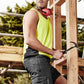 SYZMIK Mens Hi Vis Squad Singlet ZH239