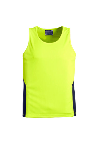 SYZMIK Mens Hi Vis Squad Singlet ZH239
