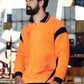 SYZMIK Mens Hi Vis Aztec Long Sleeve Polo ZH249