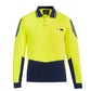 SYZMIK Mens Hi Vis Flux Long Sleeve Polo ZH310