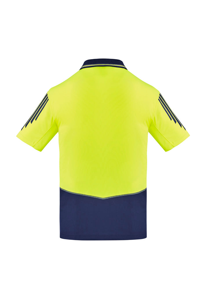 SYZMIK Mens Hi Vis Flux Short Sleeve Polo ZH315