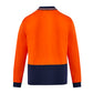 SYZMIK Mens Hi Vis Cotton Long Sleeve Polo ZH430