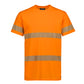 SYZMIK Mens Hi Vis Segmented Tape Cotton Tee ZH510