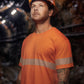 SYZMIK Mens Hi Vis Segmented Tape Cotton Tee ZH510