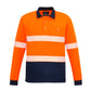 SYZMIK Unisex Hi Vis Segmented Tape Long Sleeve Polo ZH530