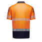 SYZMIK Mens Hi Vis Flux Segmented Tape Short Sleeve Polo ZH555