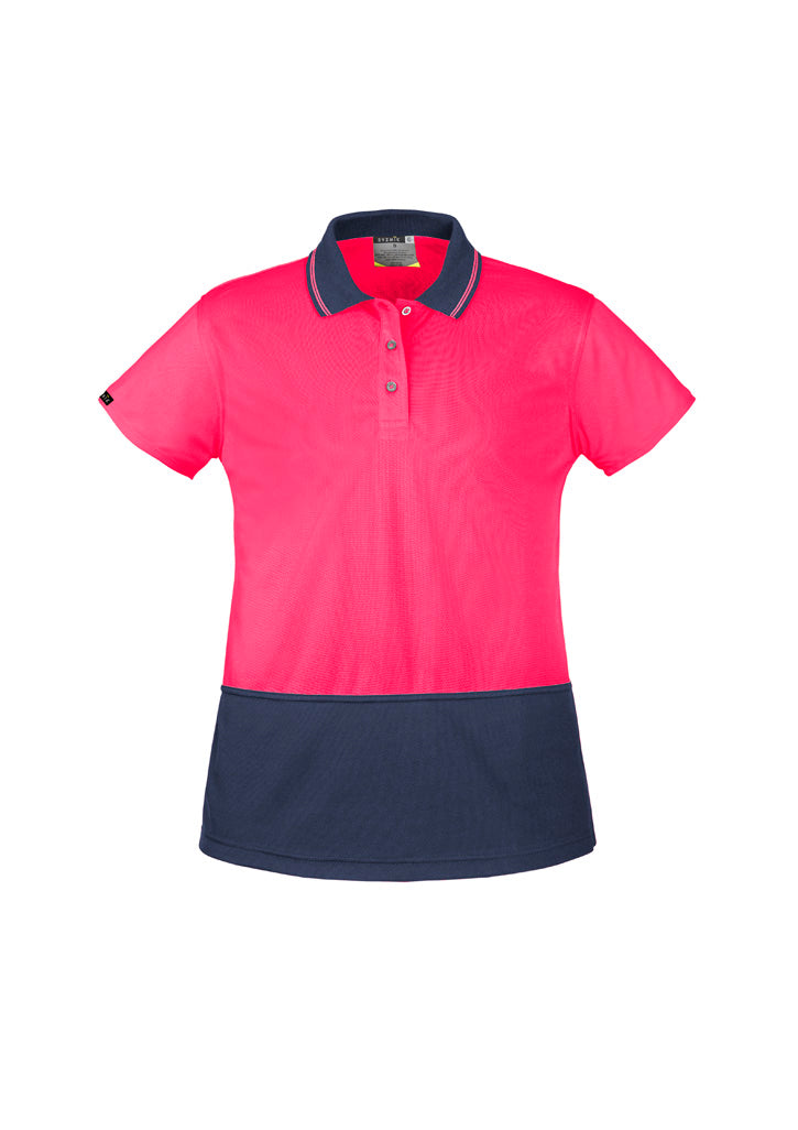 SYZMIK Womens Hi Vis Basic Short Sleeve Polo ZH731
