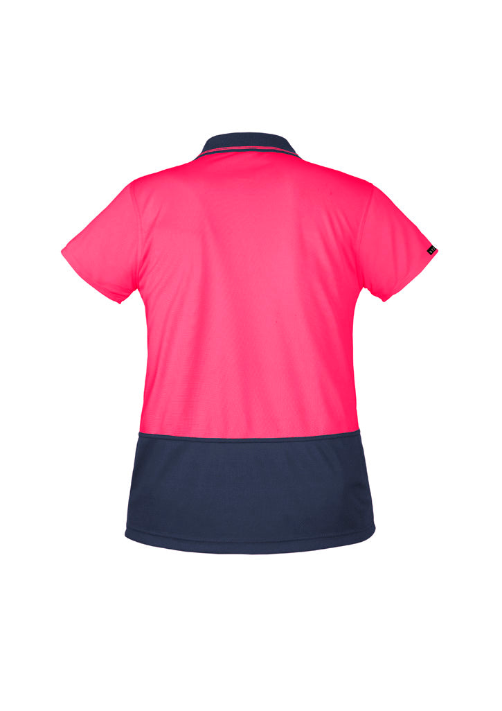 SYZMIK Womens Hi Vis Basic Short Sleeve Polo ZH731