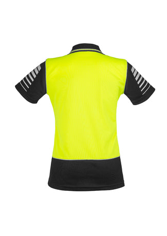 SYZMIK Womens Hi Vis Zone Polo ZHL236 Clearance