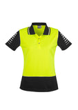 SYZMIK Womens Hi Vis Zone Polo ZHL236 Clearance