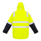 SYZMIK Mens Hi Vis 4 In 1 Waterproof Jacket ZJ532