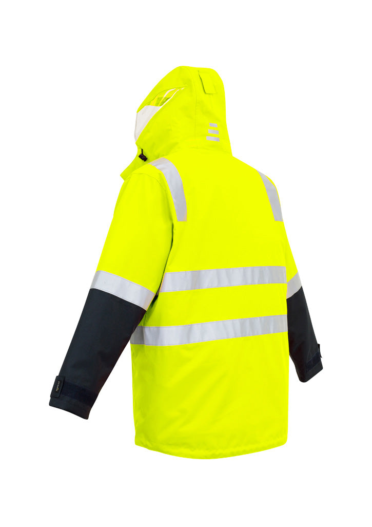 SYZMIK Mens Hi Vis 4 In 1 Waterproof Jacket ZJ532